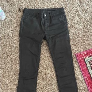 ZARA coated black Jeans